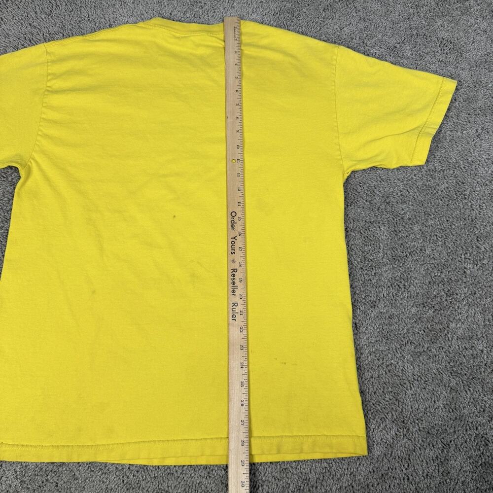 VTG Volcom Shirt Mens L Yellow Stone Logo Skateboarding Neck Cotton Regular Fit - Picture 11 of 15